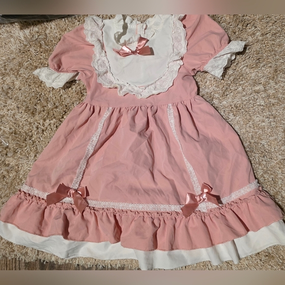 SHEIN Other - Pink Lace Dress with Bows